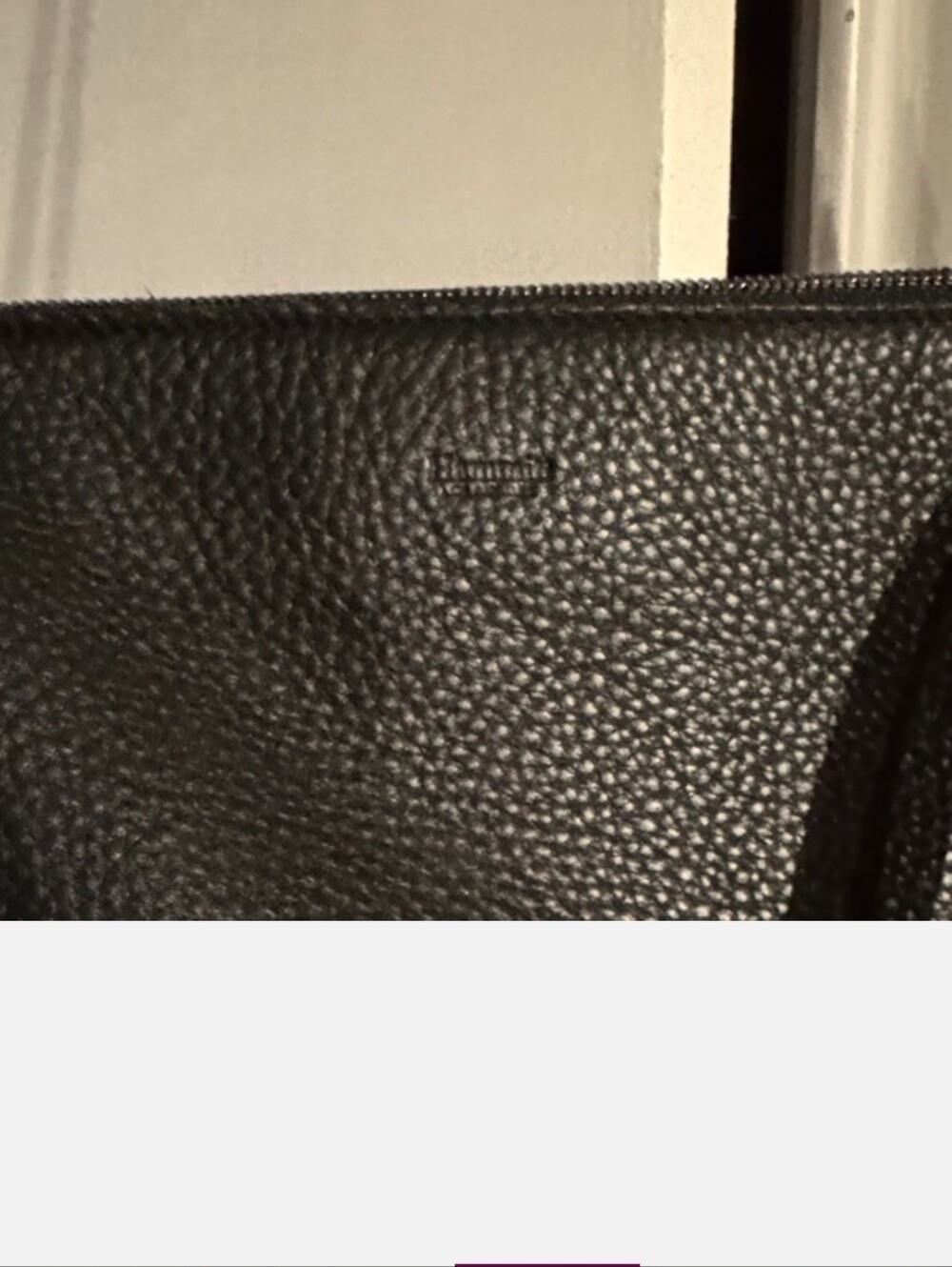 Hammott Elegant Black Leather Tote Bag - Picture 3 of 8